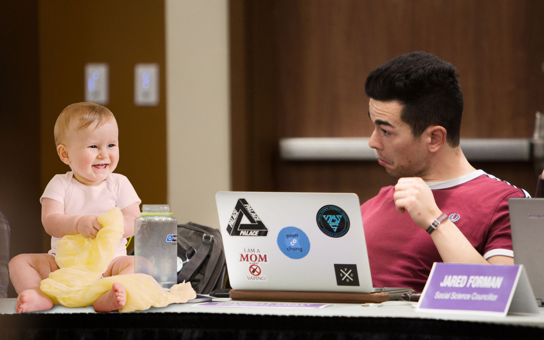 Baby born at USC council meeting